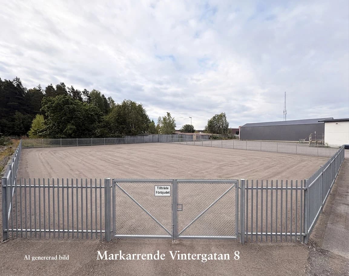 800 m² Uppställningsyta / Markarrende